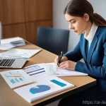 마인드맵을 통한 정보 정리 노하우 - **Prompt 1: From Information Overload to Clarity**
    "A young professional, wearing a modest, styl...