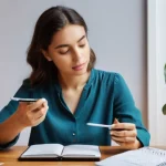 마인드맵을 사용한 시간 관리 방법 - Prompt: From Chaos to Clarity**

"A wide shot of a young professional woman in her late 20s, dressed...